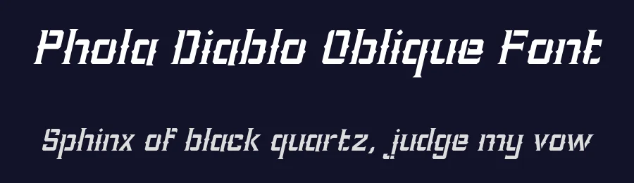 Phola Diablo Oblique Font by rainbombstudio — Decorative Font — thumbnail 2
