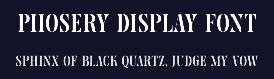 Phosery Display Font by genetypeco — Display Font — thumbnail 2