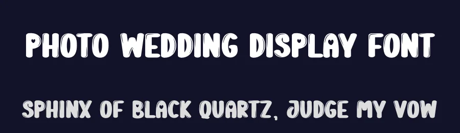 Photo Wedding Display Font by creativeletter — Display Font — thumbnail 2