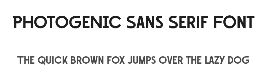 Photogenic Sans Serif Font by Sensatype Studio — Sans Serif Font