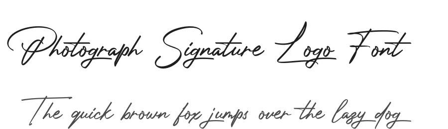Photograph Signature Logo Font by typeline studio — Script Handwritten Font