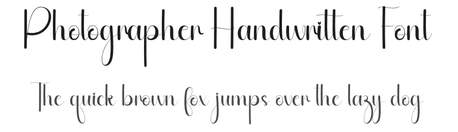 Photographer Handwritten Font by andikastudio — Script Handwritten Font