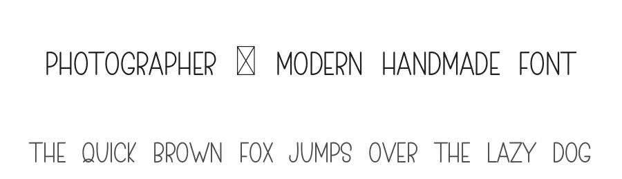 Photographer – Modern Handmade Font by freshtypeink — Display Font