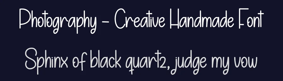 Photography – Creative Handmade Font by andikastudio — Display Font — thumbnail 2