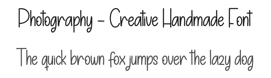 Photography – Creative Handmade Font by andikastudio — Display Font