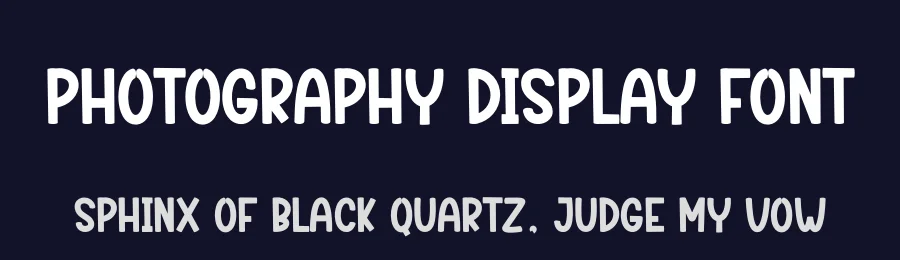 Photography Display Font by creativeletter — Display Font — thumbnail 2