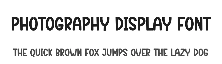 Photography Display Font by creativeletter — Display Font
