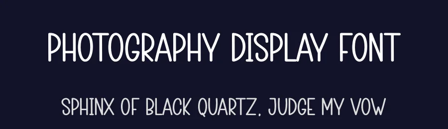 Photography Display Font by creativeletter — Display Font — thumbnail 2