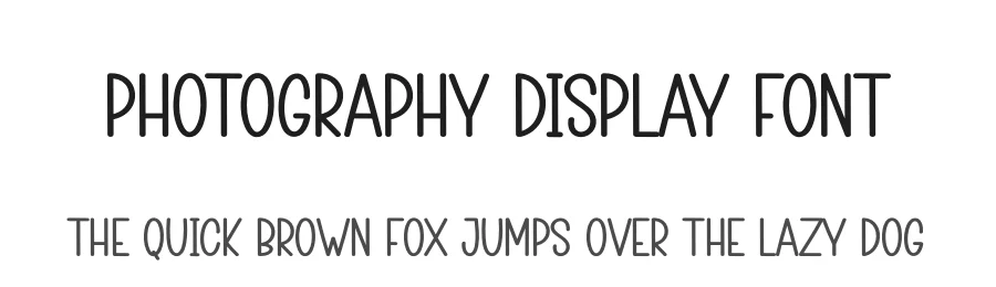 Photography Display Font by creativeletter — Display Font