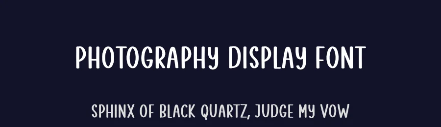 Photography Display Font by creativeletter — Display Font — thumbnail 2