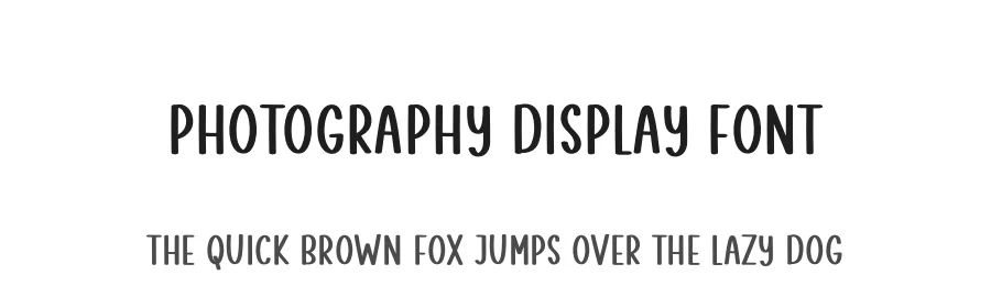 Photography Display Font by creativeletter — Display Font