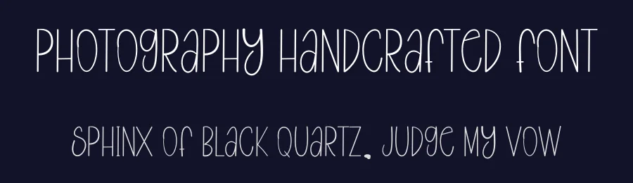 Photography Handcrafted Font by freshtypeink — Display Font — thumbnail 2