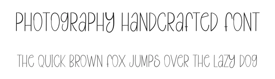 Photography Handcrafted Font by freshtypeink — Display Font