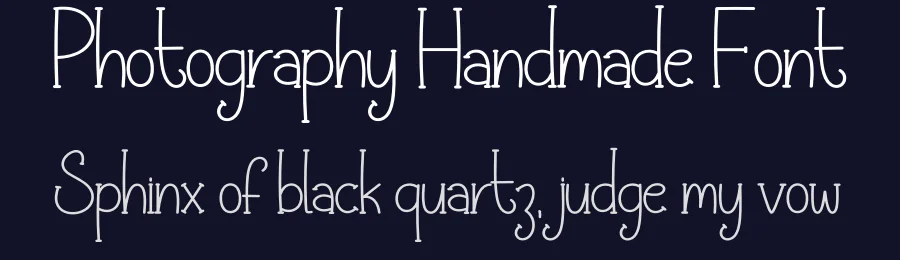 Photography Handmade Font by creativeletter — Display Font — thumbnail 2