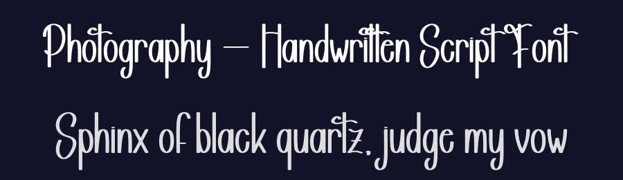Photography – Handwritten Script Font by andikastudio — Display Font — thumbnail 2