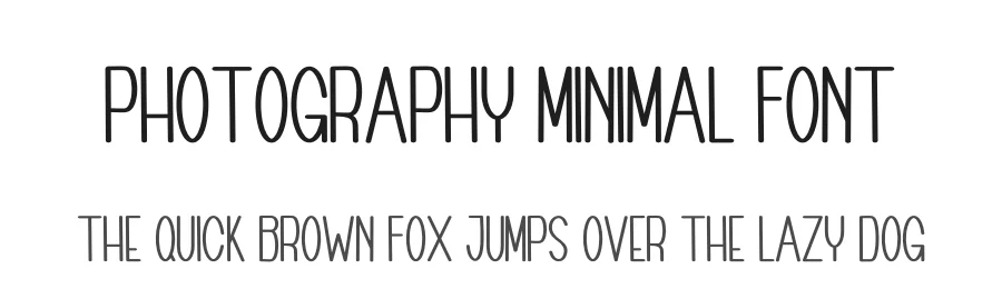 Photography Minimal Font by freshtypeink — Display Font