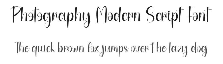 Photography Modern Script Font by creativeletter — Script Handwritten Font