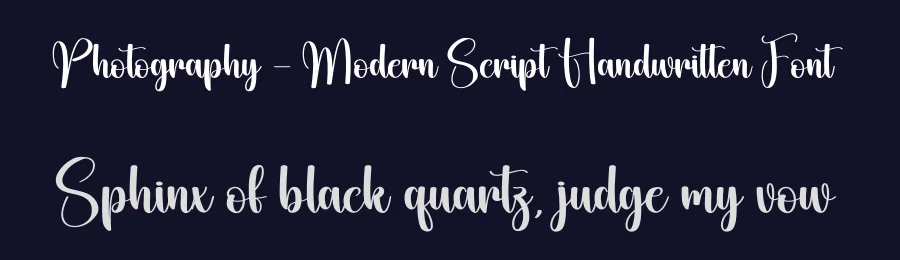 Photography – Modern Script Handwritten Font by creativeletter — Script Handwritten Font — thumbnail 2