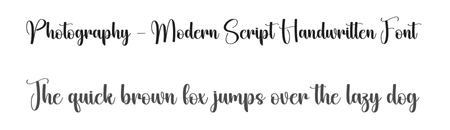 Photography – Modern Script Handwritten Font by creativeletter — Script Handwritten Font
