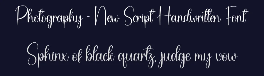 Photography – New Script Handwritten Font by creativeletter — Script Handwritten Font — thumbnail 2