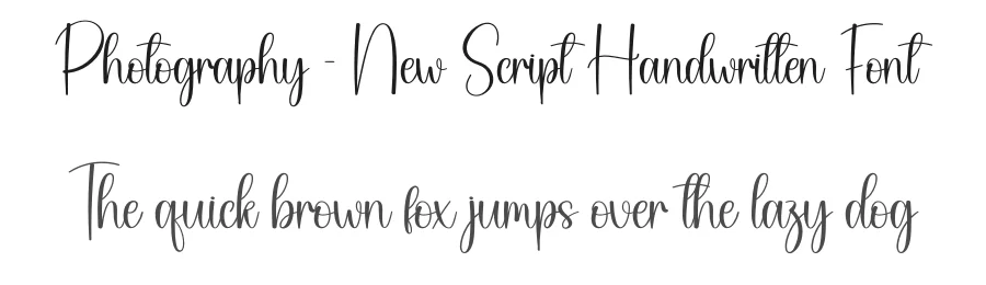 Photography – New Script Handwritten Font by creativeletter — Script Handwritten Font