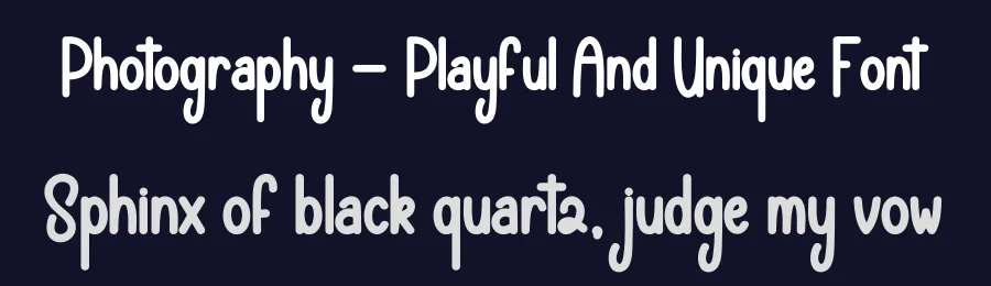 Photography – Playful And Unique Font by andikastudio — Display Font — thumbnail 2