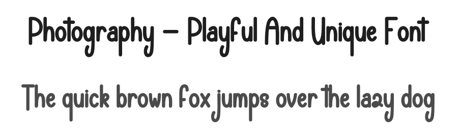Photography – Playful And Unique Font by andikastudio — Display Font