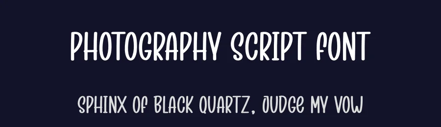 Photography Script Font by creativeletter — Display Font — thumbnail 2