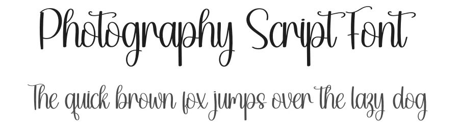 Photography Script Font by creativeletter — Script Handwritten Font