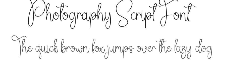 Photography Script Font by creativeletter — Script Handwritten Font