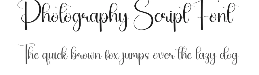 Photography Script Font by creativeletter — Script Handwritten Font