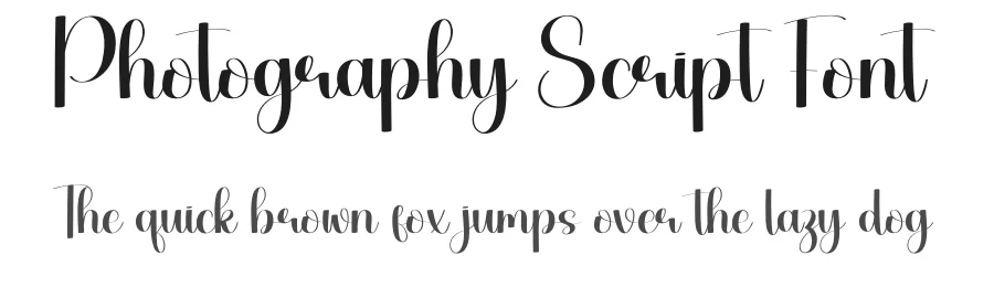 Photography Script Font by creativeletter — Script Handwritten Font