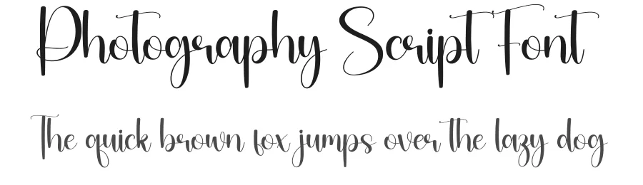 Photography Script Font by Store_07 — Script Handwritten Font