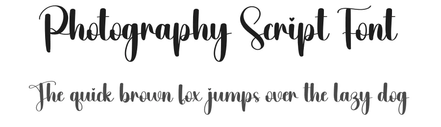 Photography Script Font by creativeletter — Script Handwritten Font
