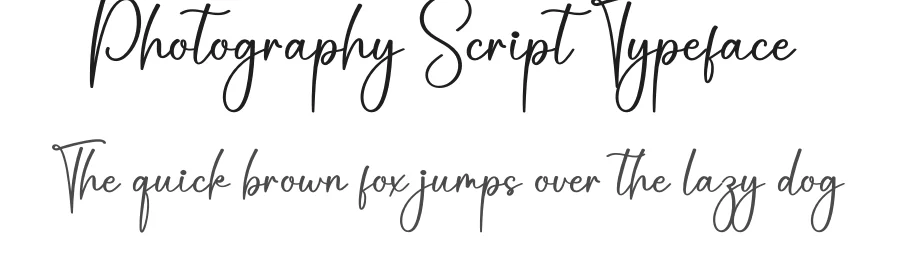 Photography Script Typeface by creativeletter — Script Handwritten Font