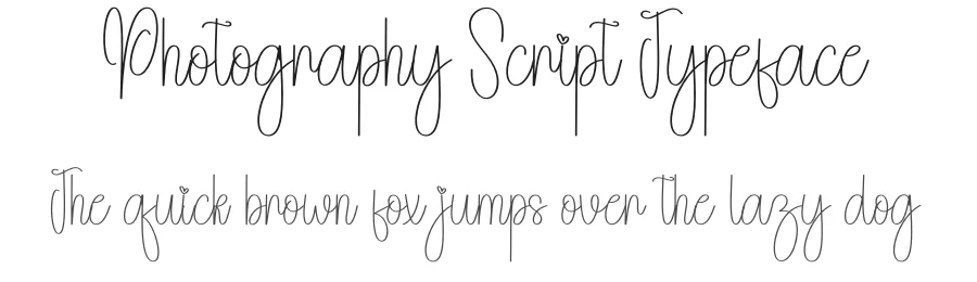 Photography Script Typeface by andikastudio — Script Handwritten Font