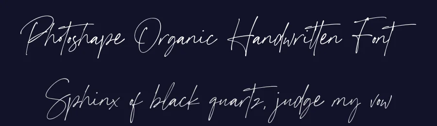 Photoshape Organic Handwritten Font by Abo Daniel Studio — Script Handwritten Font — thumbnail 2