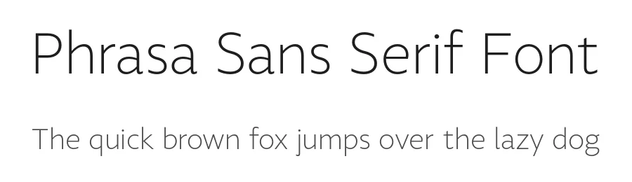Phrasa Sans Serif Font by Arrière-garde — Sans Serif Font