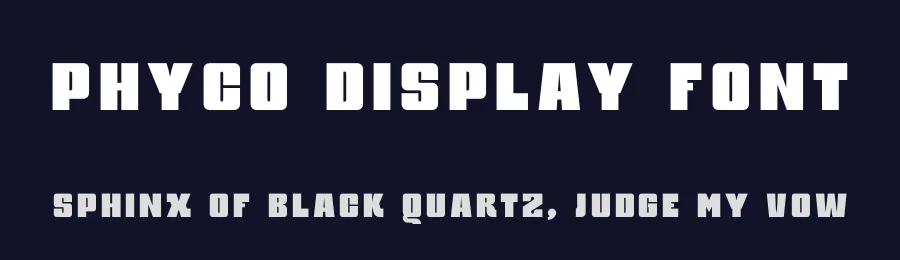 Phyco Display Font by ari — Sans Serif Font — thumbnail 2