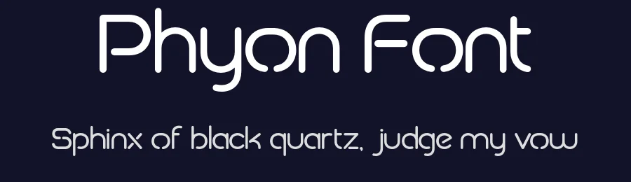 Phyon Font by roomspace.cl — Display Font — thumbnail 2