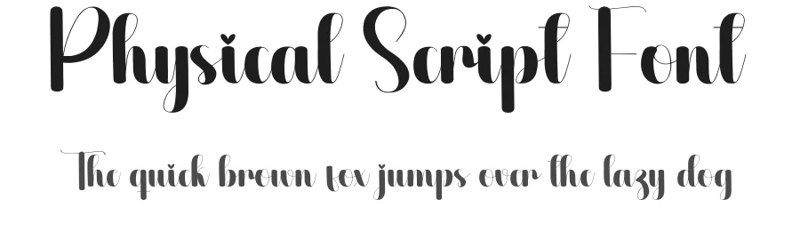 Physical Script Font by creativeletter — Script Handwritten Font