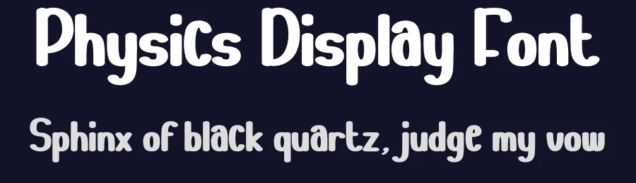 Physics Display Font by andikastudio — Display Font — thumbnail 2