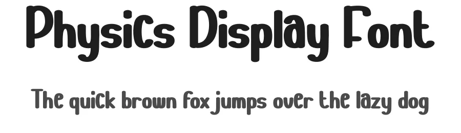 Physics Display Font by andikastudio — Display Font