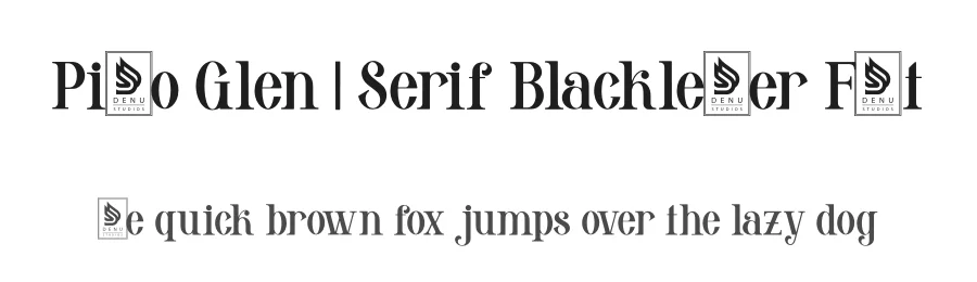 Piaro Glen | Serif Blackletter Font by Denustudios — Blackletter Font