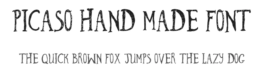 Picaso Hand Made Font by Bowery Studio design โ Decorative Font