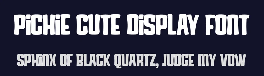 Pichie Cute Display Font by Linecreative — Display Font — thumbnail 2