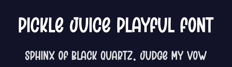 Pickle Juice Playful Font by creativeletter — Display Font — thumbnail 2