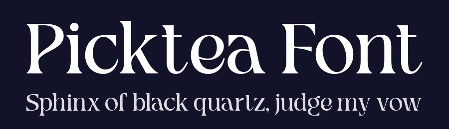 Picktea Font by roomspace.cl — Serif Font — thumbnail 2