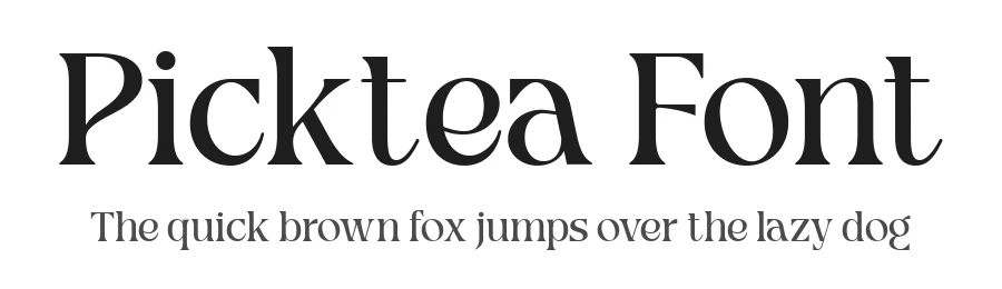 Picktea Font by roomspace.cl — Serif Font