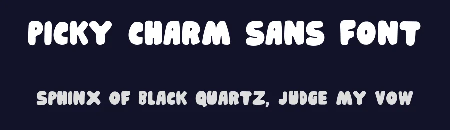 Picky Charm Sans Font by Littlehand — Sans Serif Font — thumbnail 2